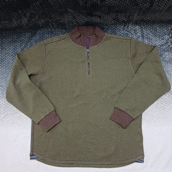 Robert Graham Long Sleeve 1/4 Zip Pullover Sweatshirt  Mens Size XLarge - Picture 1 of 10